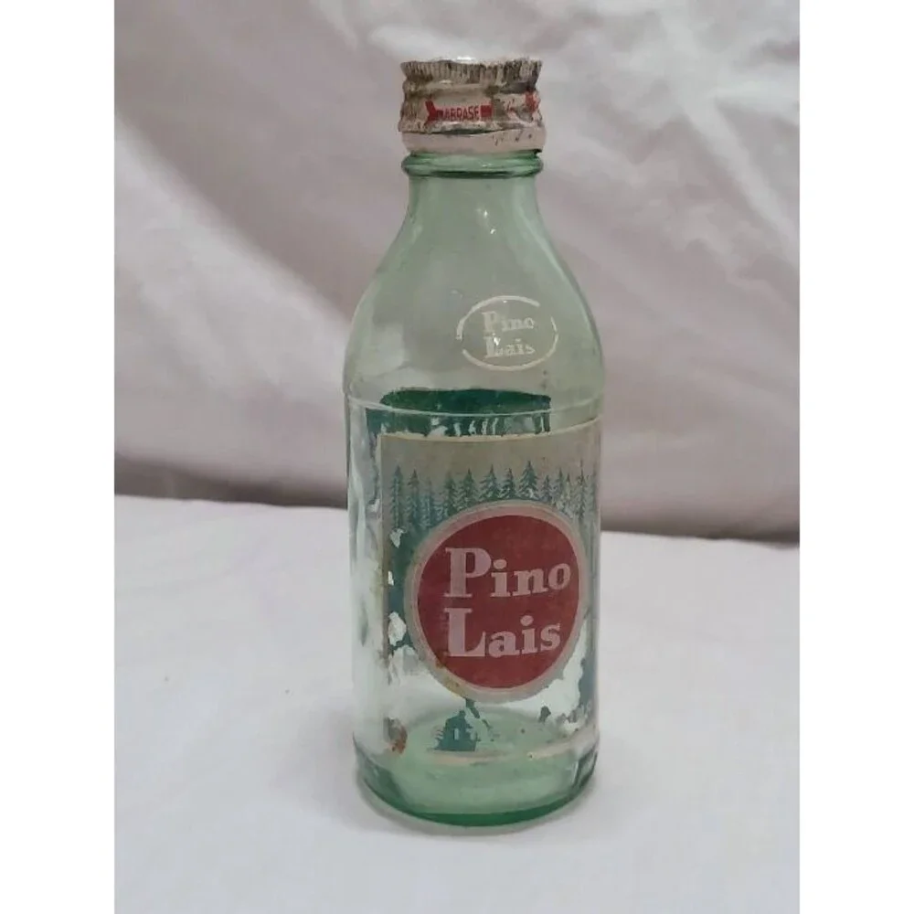 RARE! Old Vintage Pino Lais Glass Bottle Surface Cleaner from MEXICO